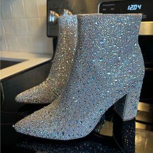 Betsey Johnson Cady Rhinestone Boots